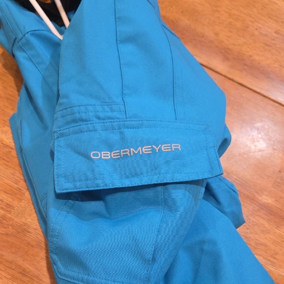 Obermeyer Kids Blue and Black  Outdoor Adventure Overall Size 3 - Picture 2 of 10